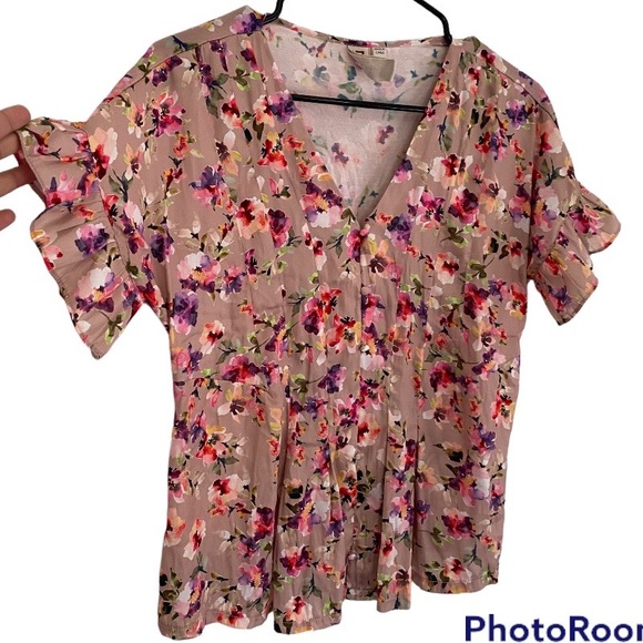 Anthropologie Dolan Mitzi Floral Blouse Buttons, Size extra small - Picture 6 of 9